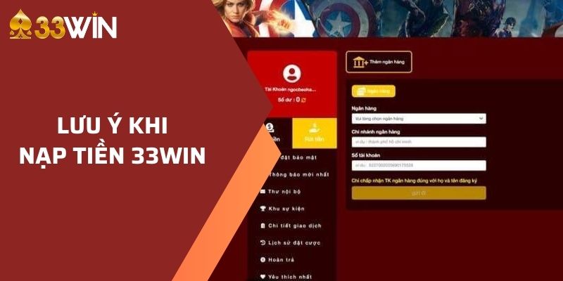 Nạp tiền 33win – Giao dịch nhanh, tiện lợi và bảo mật